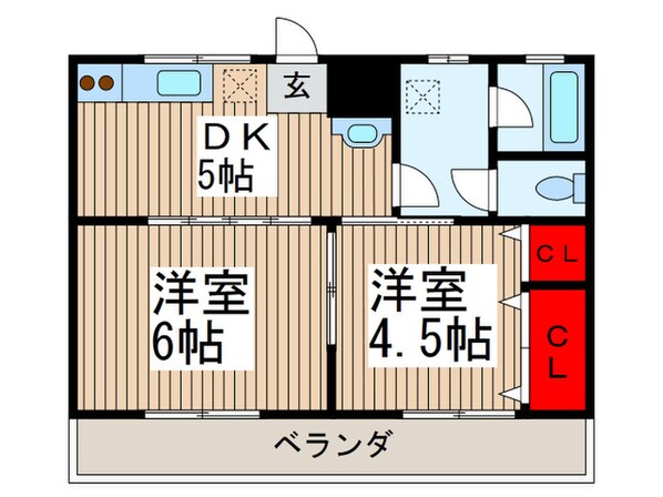 宮田ハイツの物件間取画像